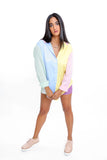Multi Color Line Blouse