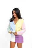 Multi Color Line Blouse